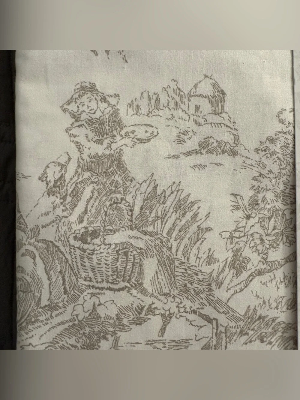 Cabbages & Roses LONDON Country Toile Linen 4-Piece Queen Sheet Set NEW
